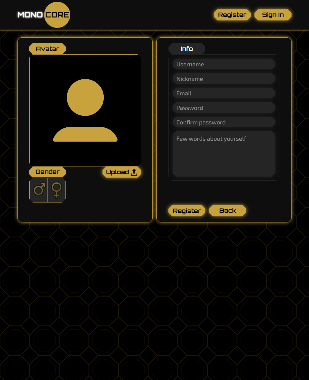 Register Page